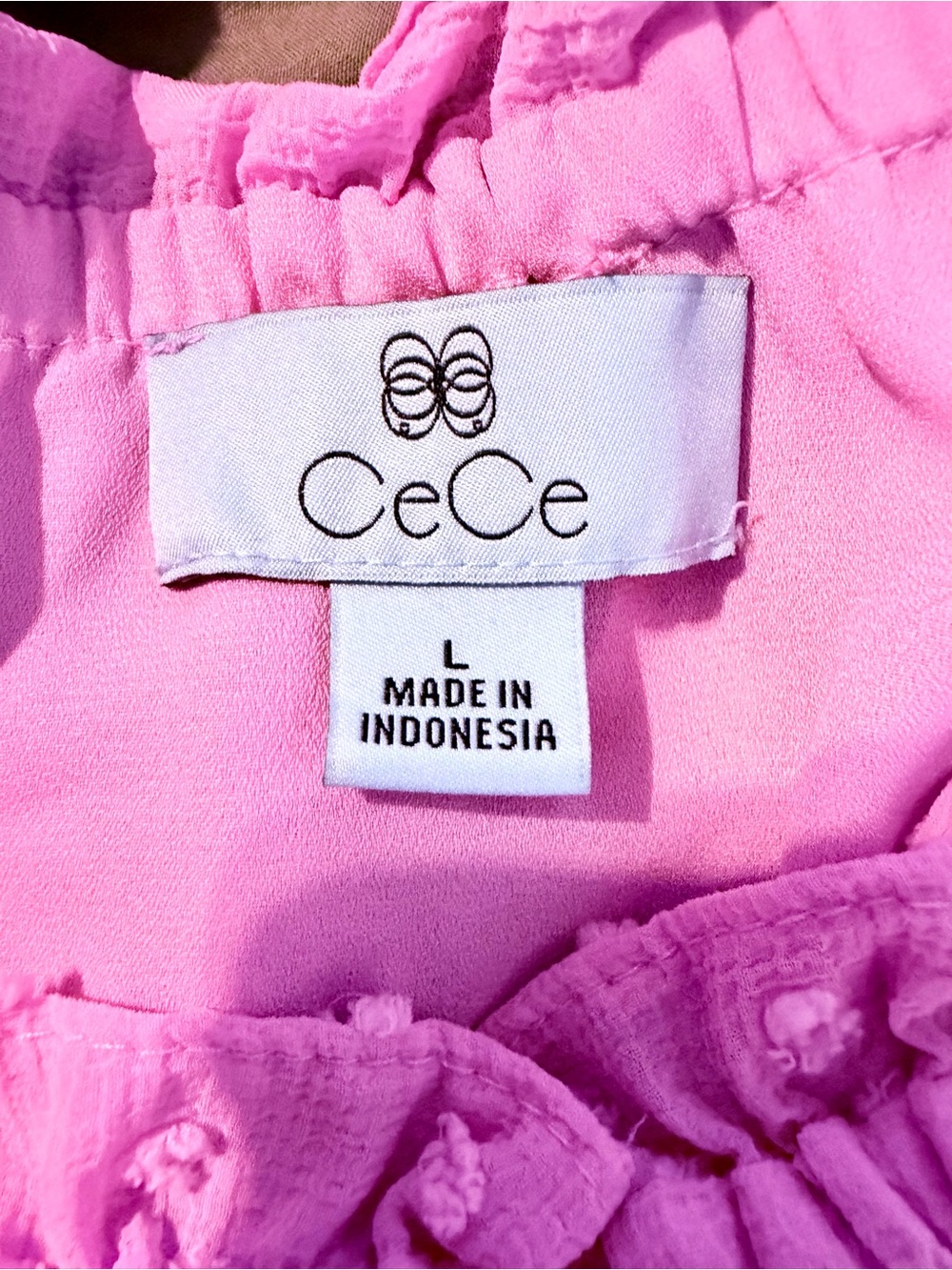 EUC CeCe Bubblegum Pink Scoop Neck Blouse - Picture 2 of 12
